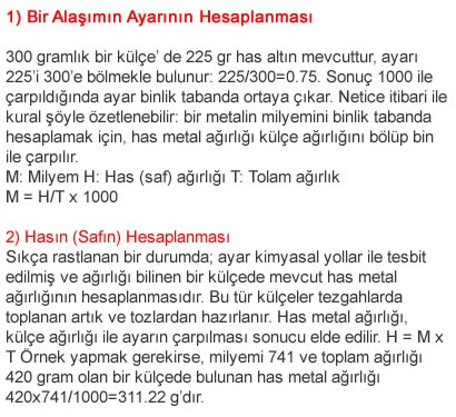 kuyumcuda hesaplamalar kuyumcuda hesaplamalar